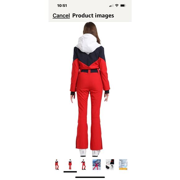 NEW Gsou Snow Ski Winter Snowboard Hooded Jumpsuit Waterproof Size XS - Picture 3 of 15